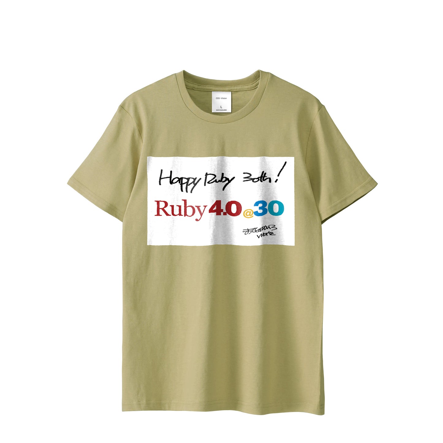 2025 Tシャツ Ruby4.0 @ 30 Happy Ruby 30th!! （プリント） sand image
