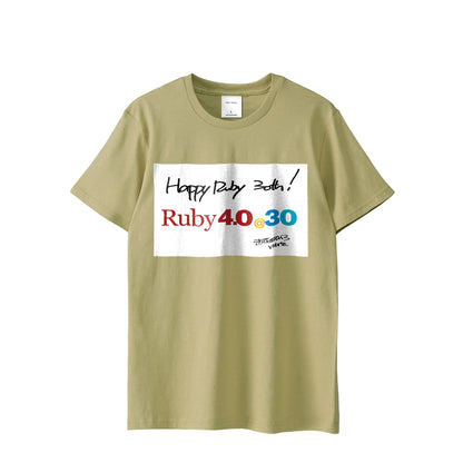 2025 Tシャツ Ruby4.0 @ 30 Happy Ruby 30th!! （プリント） sand image