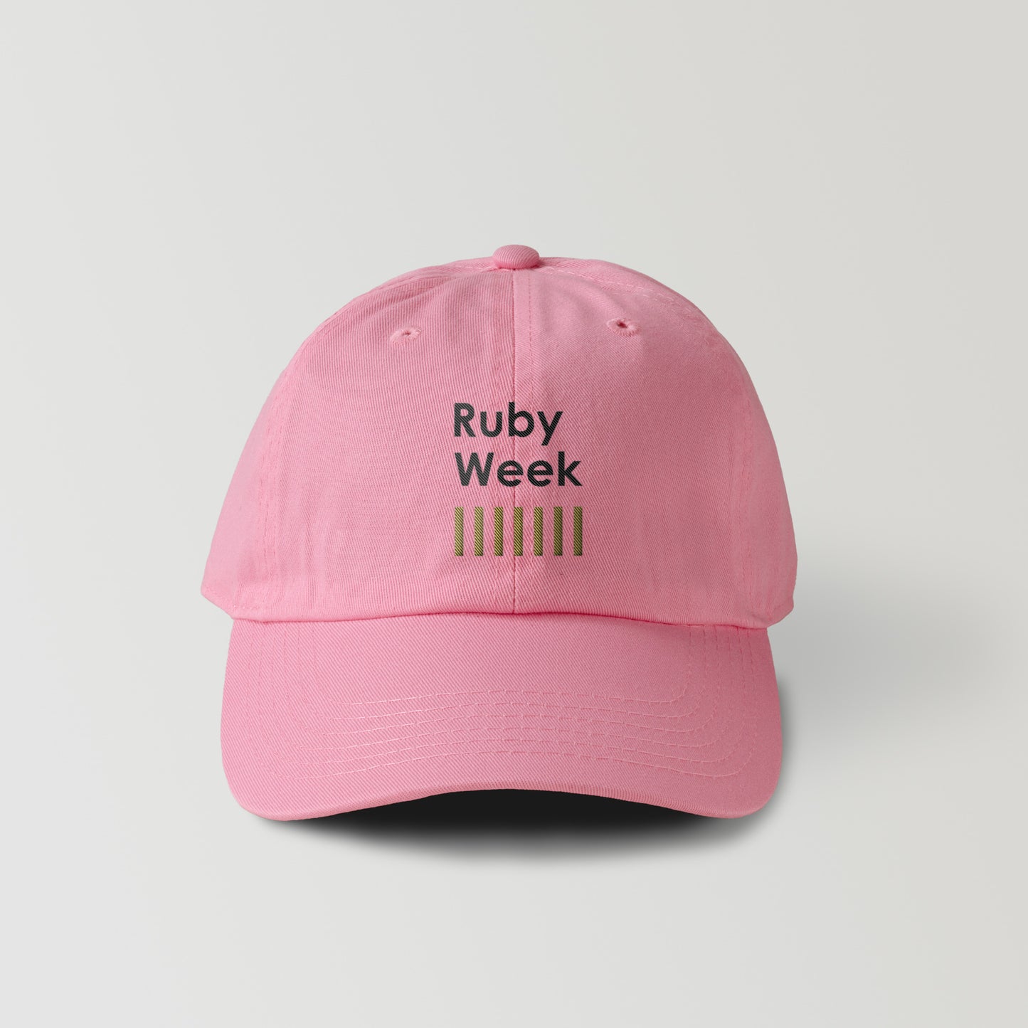 483 コットンキャップ Ruby Week 3 (刺繍)