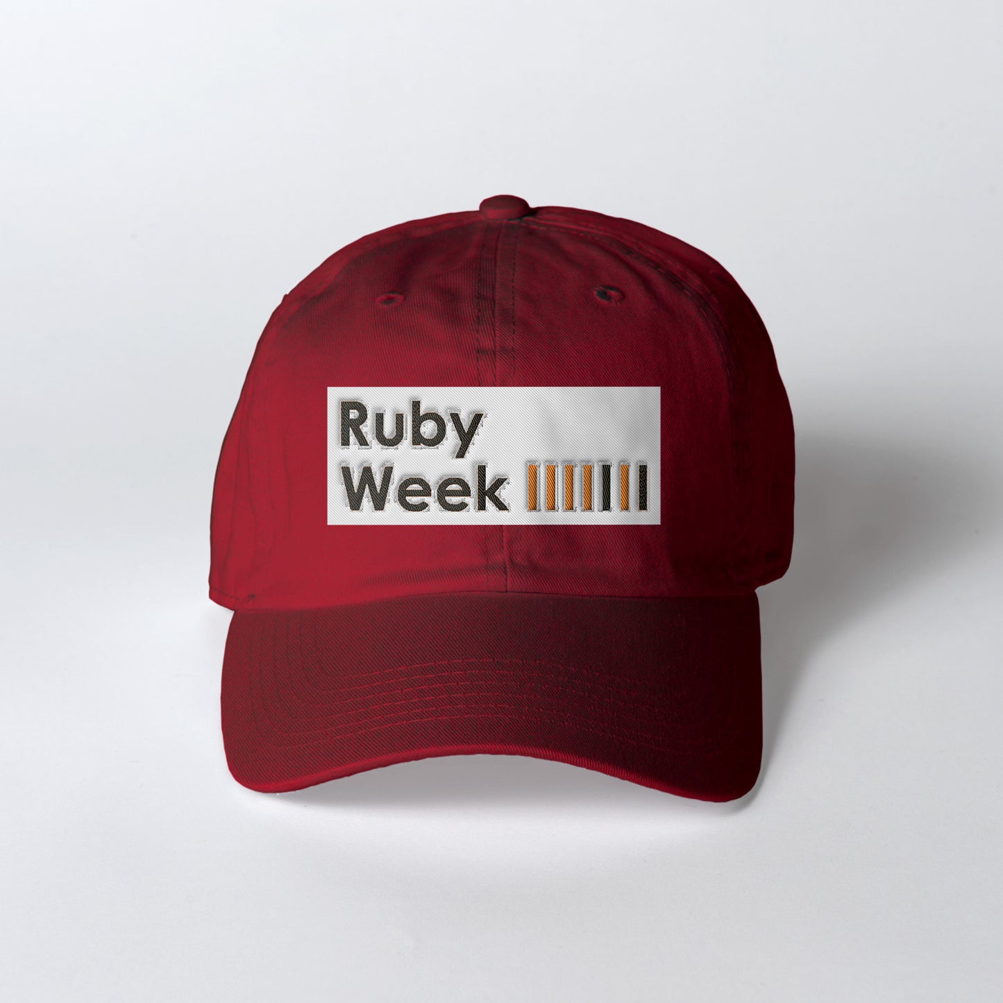 482 コットンキャップ Ruby Week 2 (刺繍)