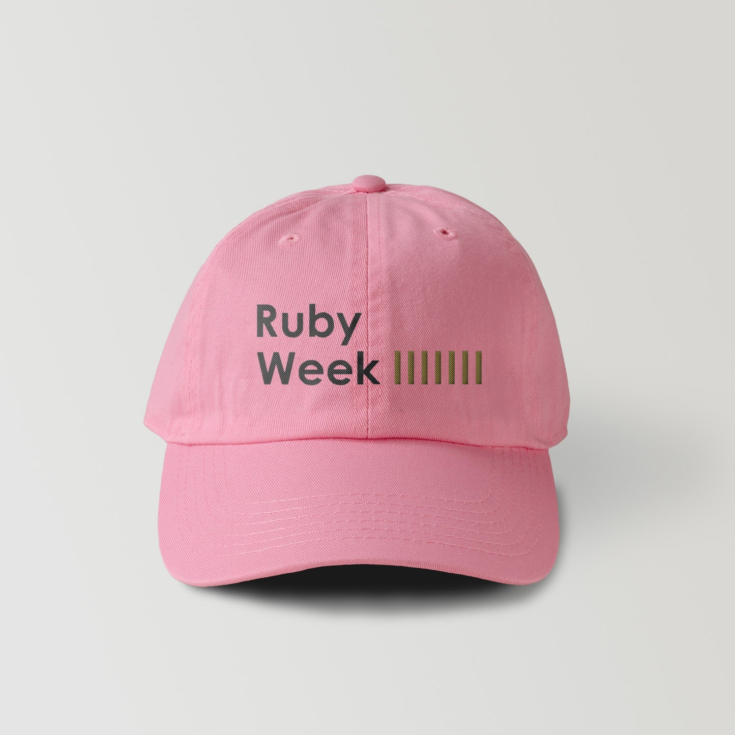 482 コットンキャップ Ruby Week 2 (刺繍)