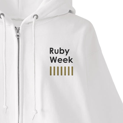 463 ジップパーカー Ruby Week 3 (刺繍)