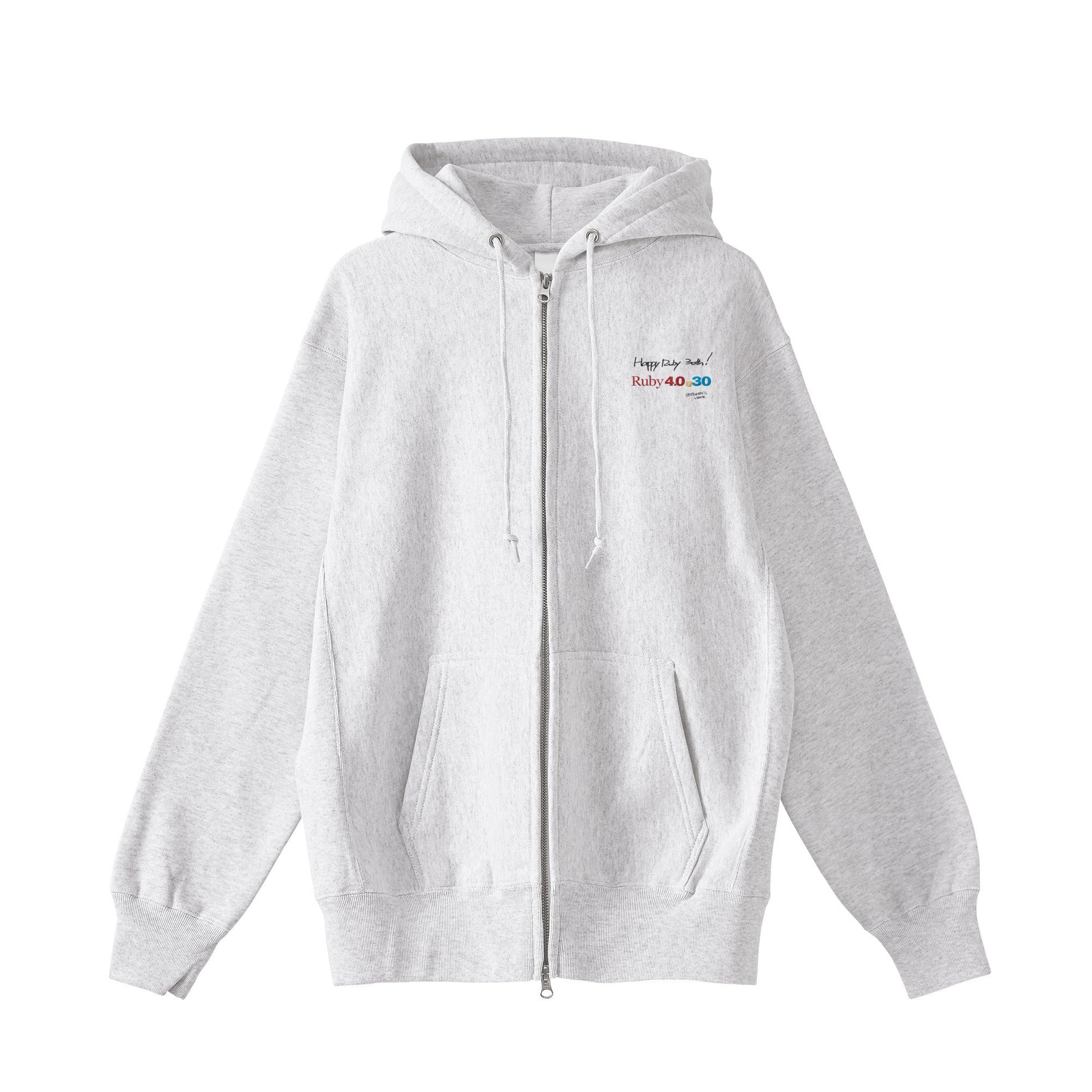 2025 パーカー(12oz) Ruby4.0 @ 30 Happy Ruby 30th!! 胸刺繍 ash image