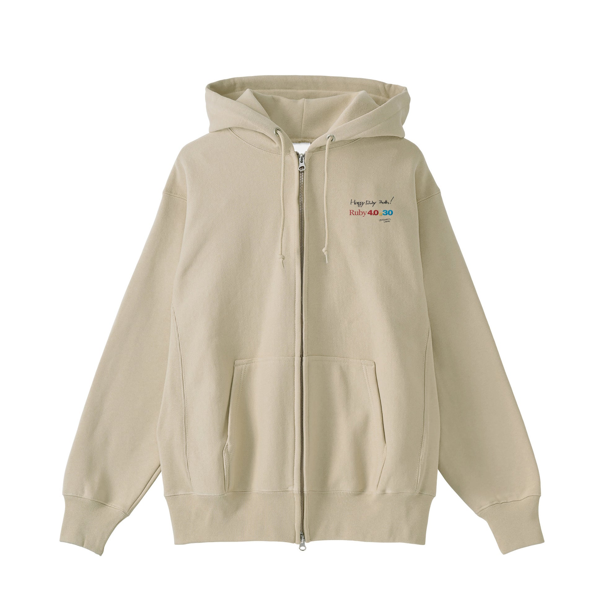 2025 パーカー(12oz) Ruby4.0 @ 30 Happy Ruby 30th!! 胸刺繍 beige image