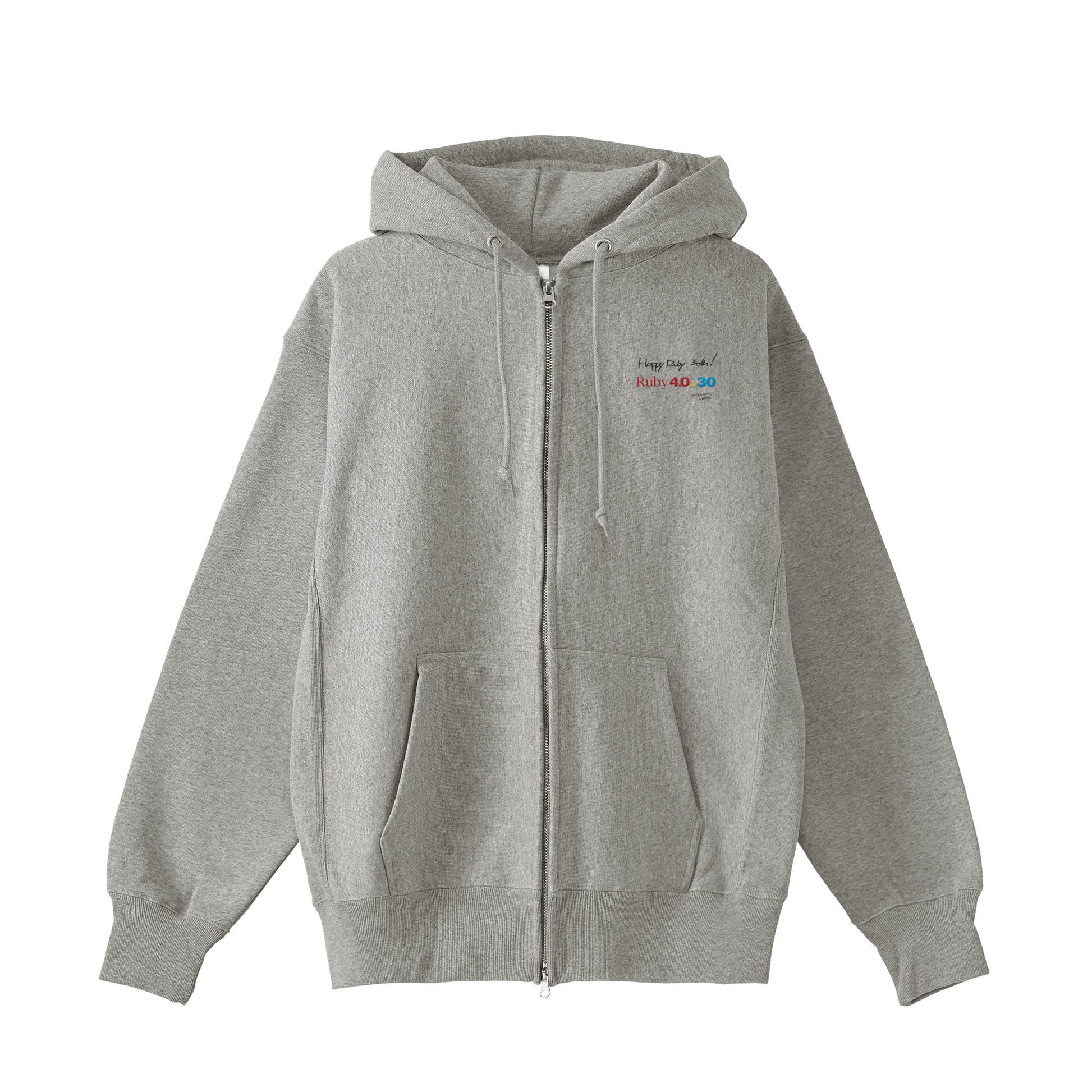 2025 パーカー(12oz) Ruby4.0 @ 30 Happy Ruby 30th!! 胸刺繍 gray image