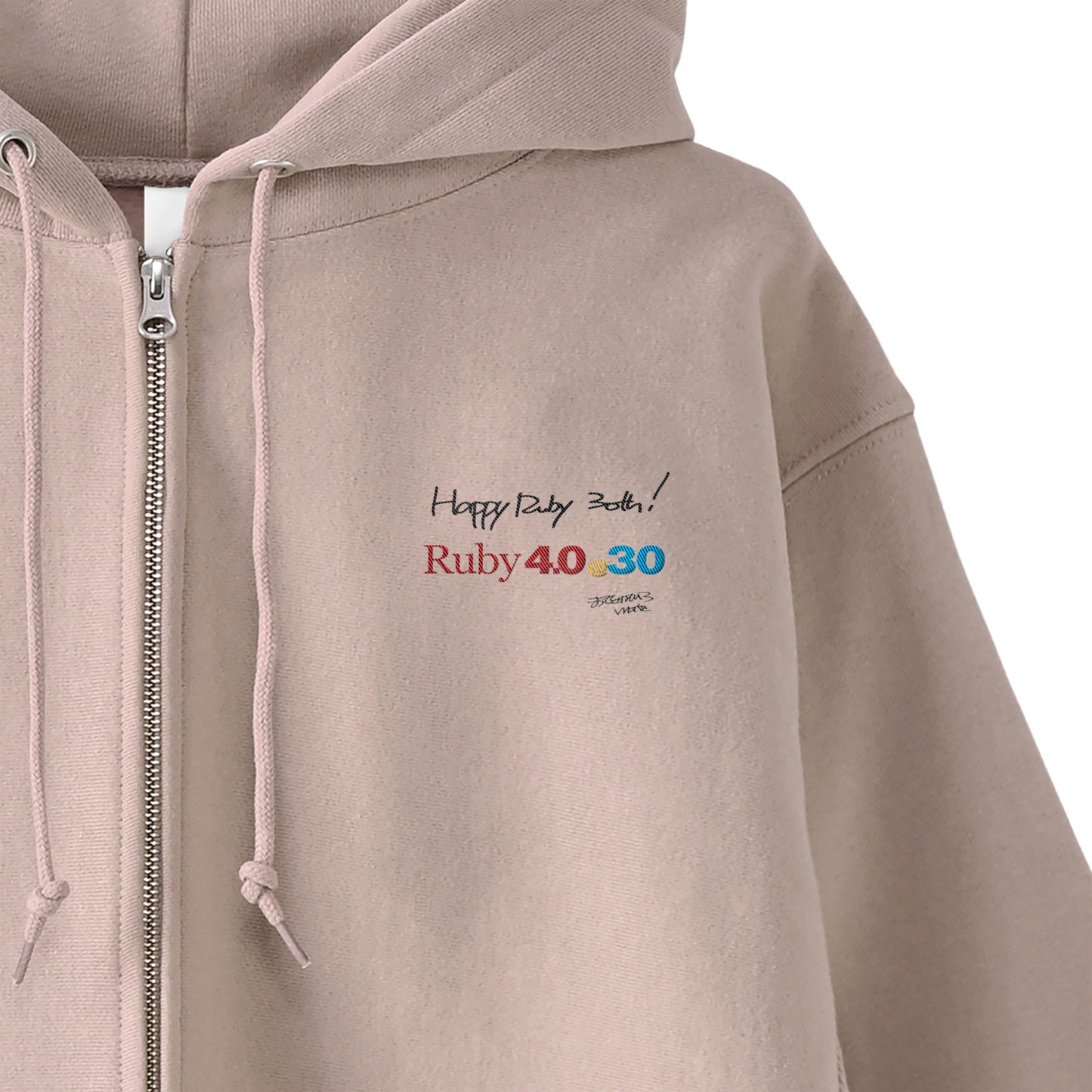 2025 パーカー(12oz) Ruby4.0 @ 30 Happy Ruby 30th!! 胸刺繍 pink image