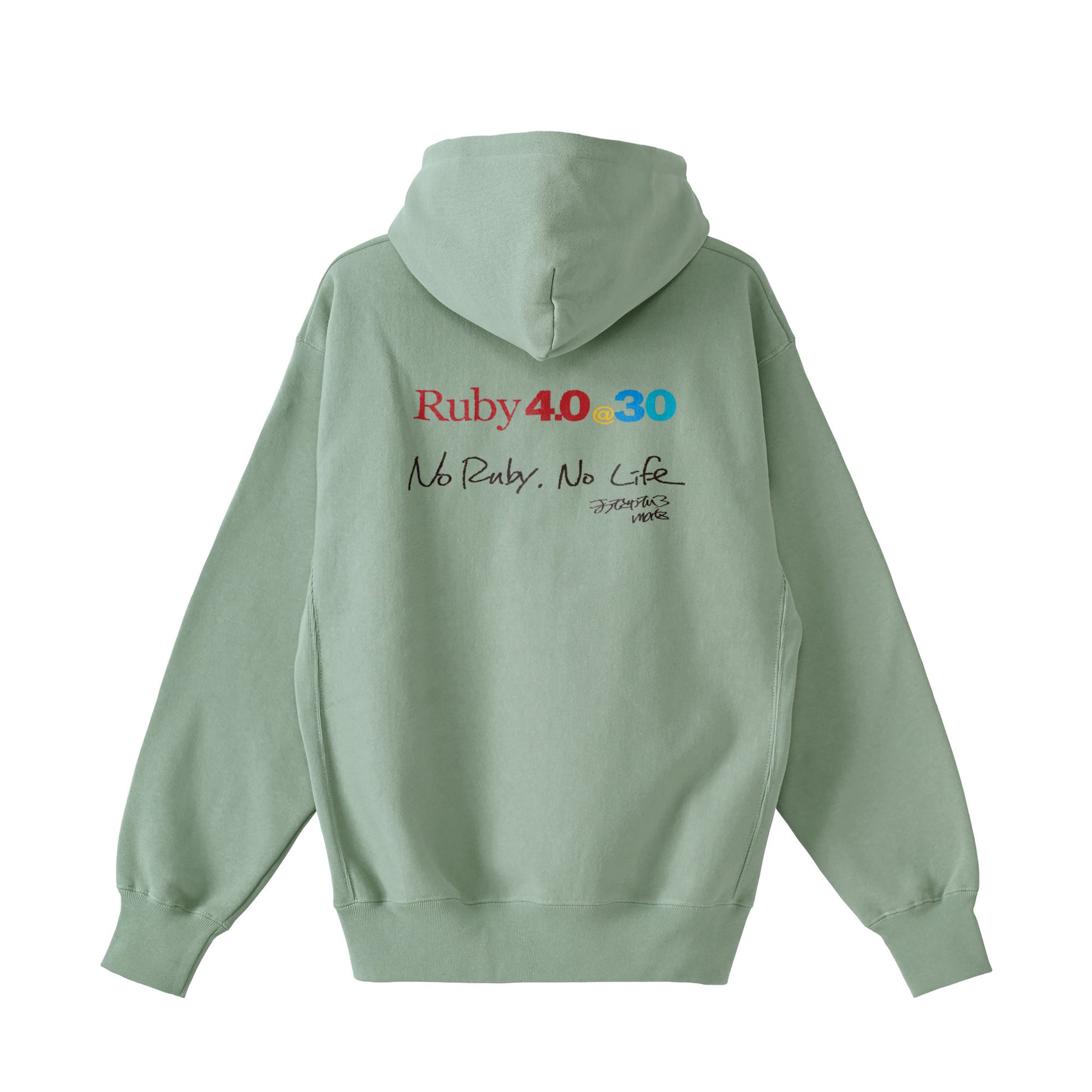 2025 パーカー (12oz)Ruby4.0 @ 30 No Ruby, No Life（背） green image