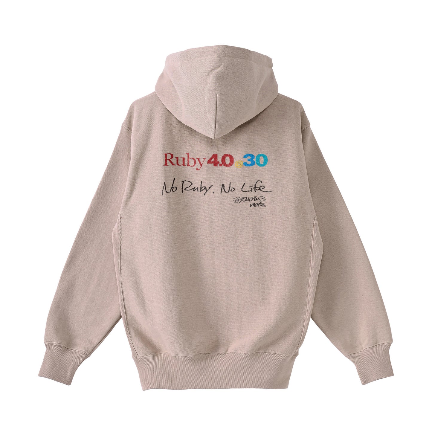 2025 パーカー (12oz)Ruby4.0 @ 30 No Ruby, No Life（背） pink image