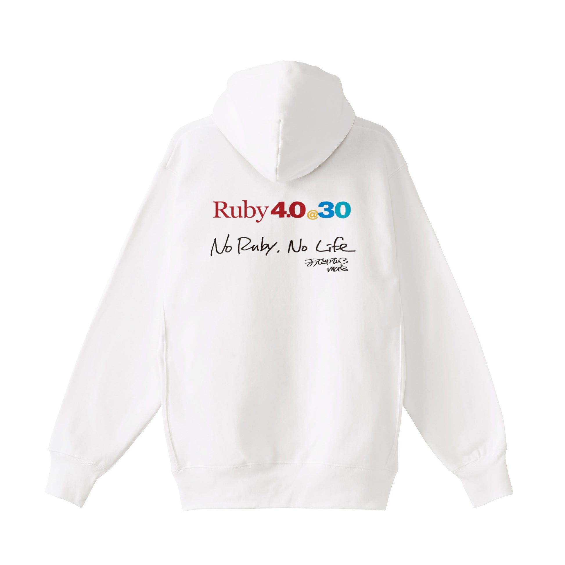 2025 パーカー (12oz)Ruby4.0 @ 30 No Ruby, No Life（背） white image