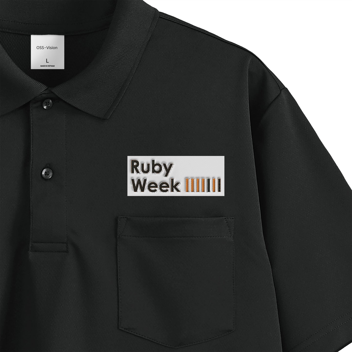 442 ポロシャツ（ポケット） Ruby Week 2 (刺繍)