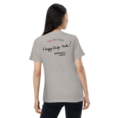 Ruby30th "Happy Ruby" Adult quality T-shirt