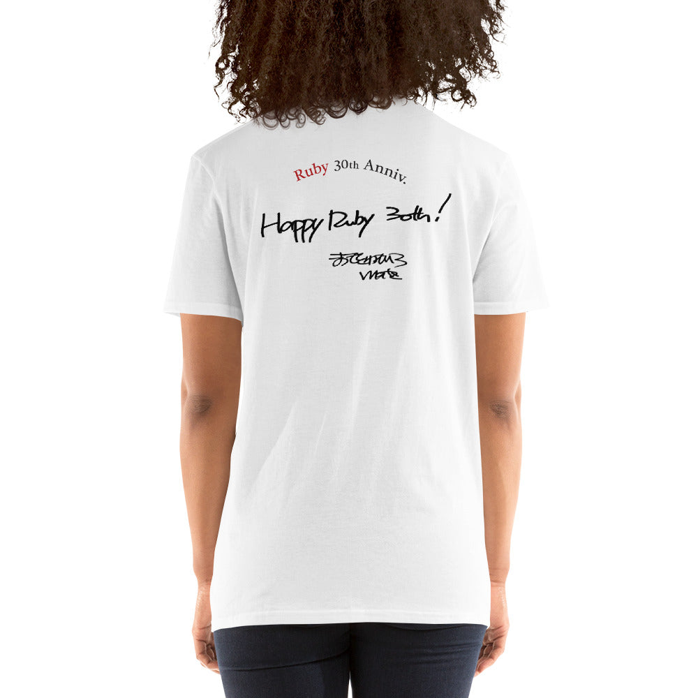 Ruby30th "Happy Ruby" Unisex Short-Sleeve T-shirt