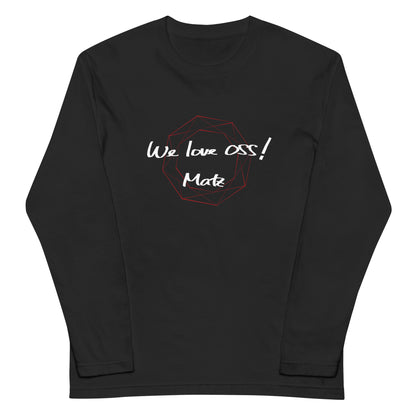 080 We love OSS! / ユニセックス長袖Tシャツ