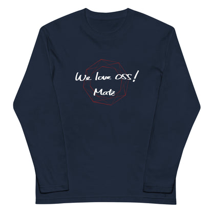 080 We love OSS! / ユニセックス長袖Tシャツ